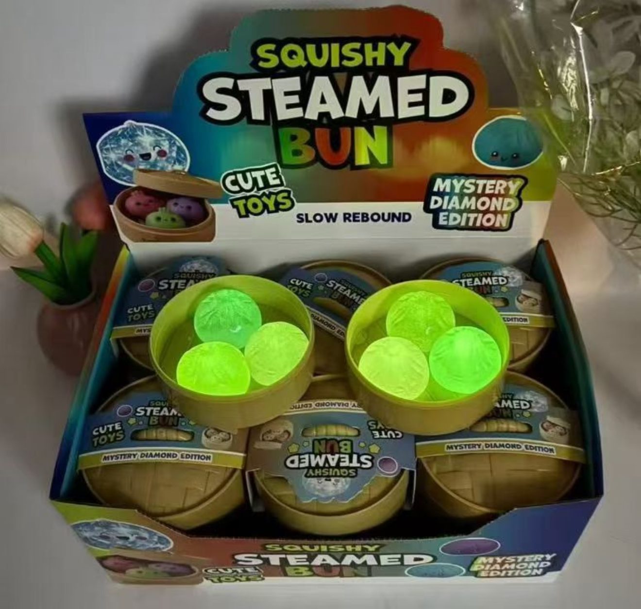 Glow-in-the-dark dumpling squishies