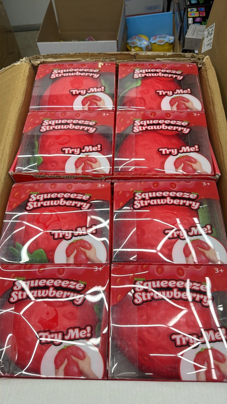 Squeeze strawberry squishy